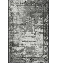 Eliana Home Baskılı, Yıkanabilir Kaymaz Taban Salon Halısı LNA1517-SD309 100x150 cm (Gri)