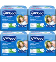 Canped Hasta Bezi Yetişkin Bel Bantlı Tekstil Yüzey M-Orta Boy 72 (4PK*18)