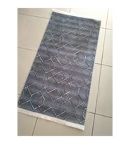 GABARDİN HALI DECORA 0061 KOYU GRİ MULTİ MODERN KAYMAZ HALI 80X150 CM