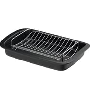 Berghoff Leo Graphite Çıkarılabilir Raflı Yapışmaz Grafit Izgara Güveç 42X28 Cm (Çok Renkli)