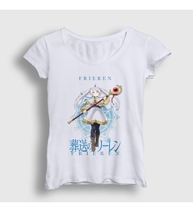 Presmono Kadın Beyaz Mage Anime Manga Frieren T-Shirt 533063tt