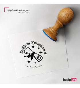Diploma Kişiye Özel Kitap Damgası Kitap Mührü Kaşe Kitap Mühür Özel Damga 450