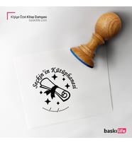 Diploma Kişiye Özel Kitap Damgası Kitap Mührü Kaşe Kitap Mühür Özel Damga 450