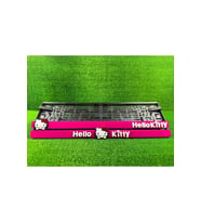 Hello Kitty Pembe 3d Kabrtmalı Pleksi Araba Plakalığı 1 Takım