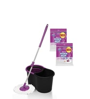 Black Editlon Otomatik Temizlik Seti ve 4'lü Yedek Mop