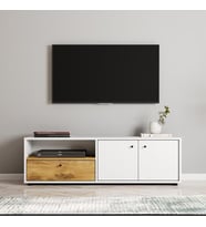 TV Sehpası Duo Beyaz Kilim 136 cm