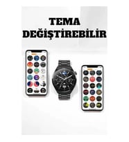Mey İthalat® Akıllı Saat Uyku Ve Sağlık Takibi Bildirim Görme Arama Cevaplama