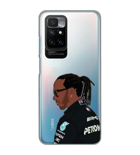 Redmi 10 2022 Uyumlu Lewis Hamilton Desenli Şeffaf Telefon Kılıfı