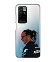 Redmi 10 2022 Uyumlu Lewis Hamilton Desenli Şeffaf Telefon Kılıfı