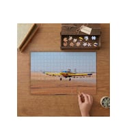 Yangın Söndürme Uçağı Tasarımı 240 parça Ahşap Puzzle Ahşap Kutuda MP02628