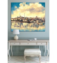Istanbul Tarihi Yarımada Dekoratif Kanvas Tablo (6 Farklı Ölçü)