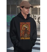 Tasarım Tupac Shakur Rapper Baskılı Unisex Oversize 2Pac Şarkıcı Hoodie