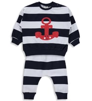 Civil Baby Çapa Baskılı 6-18 Ay Takım - Lacivert