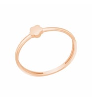 Diamond Line-Gülaylar Pembe Altın 14 Ayar Geometrik Yüzük
