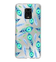 PrintiFy Xiaomi Redmi Note 9 S ile Uyumlu 1mm Slim Fit Nazar Boncuğu 3 Baskılı Şeffaf  Kılıf