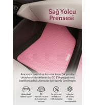 Mercedes-Benz E180 W214 2023–2024 EVA Sağ Yolcu Prensesi Paspas Pembe (Çok Renkli)