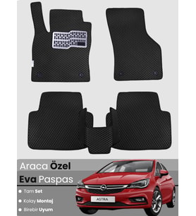 OPEL ASTRA K SEDAN (2015-2021) Uyumlu EVA Paspas Tam Set–Araca Özel,Kolay Montaj
