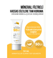 Organik Vegan Hipoalerjenik Glutensiz 50 Spf Güneş Kremi (50ML)