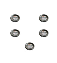 Kullan At Renkli Siyah Parti Davet Plastik Tabak - 17 Cm. - 25 Adetlik 5 Paket