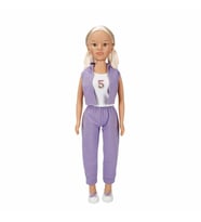 Dollz n More Yürüyüş Arkadaşım Clara Sporty 80 Cm Mor