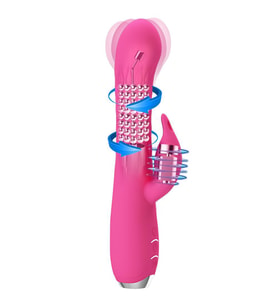 LilituShop USB Şarjlı 12 Titreşim & 3 Rotasyon Fonksiyonlu Teknolojik G-Spot Vajinal Vibratör
