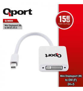 QPORT QPORT Q-MDD MINI DISPLAY TO DVI ÇEVİRİCİ
