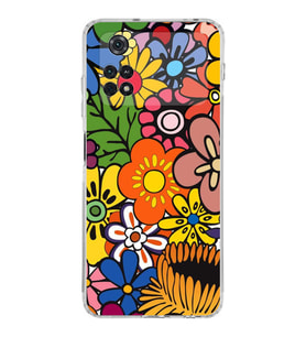 PrintiFy Poco M4 Pro 4G ile Uyumlu Retro Color 2  Kamera Korumalı Şeffaf  Kılıf