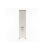 Hyperion Dolap 4 Raflı 3 Çekmeceli 4 Kapaklı 60x44x243 Çam-Aytaşı