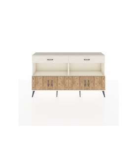 Arges Konsol 2 Raflı 2 Çekmeceli 4 Kapaklı 176x30x99 Aytaşı-Çam/Aytaşı