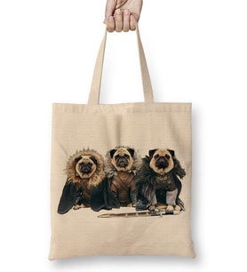 Game Of Thrones Pug Of Thrones Köpek Bez Çanta Uzun Saplı