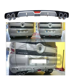 Fiat Fiorino Difüzör Arka Tampon Eki 4 Egzoz Çıkışlı