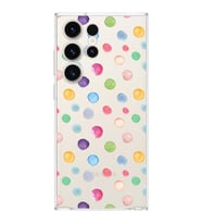 PrintiFy Samsung Galaxy S23 Ultra ile Uyumlu Water Color 6  Kamera Korumalı Şeffaf  Kılıf