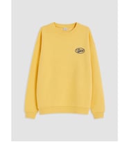 LCW Kids Sarı Baskılı Kalın Erkek Çocuk Sweatshirt