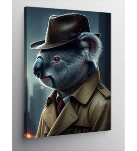 Kanvas Tablo Dedektif Koala