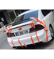 Honda Civic Uyumlu Fd6 Mugen Rr Arka Ek (Plastik)