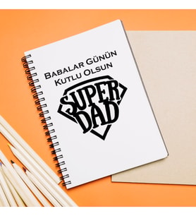 Babalar Günü Tasarımlı Defter