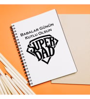 Babalar Günü Tasarımlı Defter