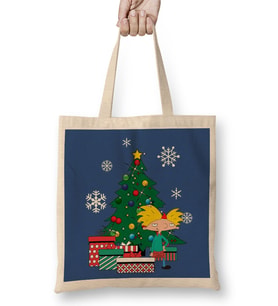 Hey Arnold Around The Christmas Tree Bez Çanta Uzun Saplı