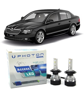 Skoda Superb 2 Led Xenon Sis Farı Ampulü H8 Access Yeni Seri Beyaz 2008-2015