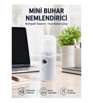 Mey İthalat® Mini Şarjlı Buhar Nemlendirici – Taşınabilir, Enerji Tasarruflu, Kablosuz Kullanım Yeni
