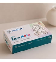 Çocuk Cerrahi Yüz Maskesi 10'lu Beyaz - Lastikli