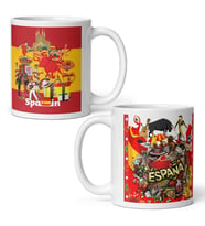 İspanya Kupa Bardak 2 Adet Seyahat Hatıra Spain Mug (Karışık)