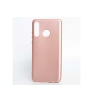 Huawei P30 Lite Uyumlu Kılıf Zore Premier Silikon Kapak (Rose Gold Altın)