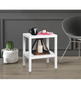 Mithra Life 2 Katlı Plastik Beyaz Banyo Mutfak Rafı MIT1054