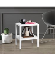 Mithra Life 2 Katlı Plastik Beyaz Banyo Mutfak Rafı MIT1054