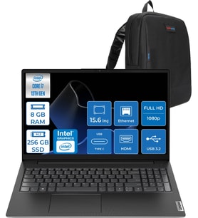 Lenovo V15 Gen4 Iru Intel Core I7 13620H 8gb 256GB SSD Freedos Intel® UHD Graphics 15.6 Inç Fullhd Taşınabilir Bilgisayar 83A100QRTRF01 + Zetta Çanta