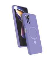 Xiaomi Redmi Note 12 Pro 4G Regal Magsafe Standlı Kapak - Lila