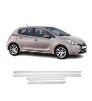 Peugeot 208 Krom Yan Kapı Çıtası 2012-2019 Arası Paslanmaz Çelik