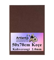 Kahverengi Keçe 50x70 cm 2.0 mm 1 Adet Renkli Hobi Keçesi Elişi Keçesi Anasınıfı Kreş Okul Öncesi (Siyah)