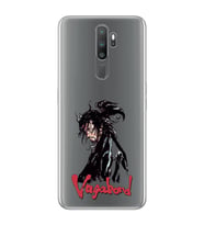 Oppo A5 2020 / A9 2020 Uyumlu Vagabond Anime Desenli Şeffaf Telefon Kılıfı